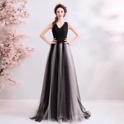 black a line dress 962-02