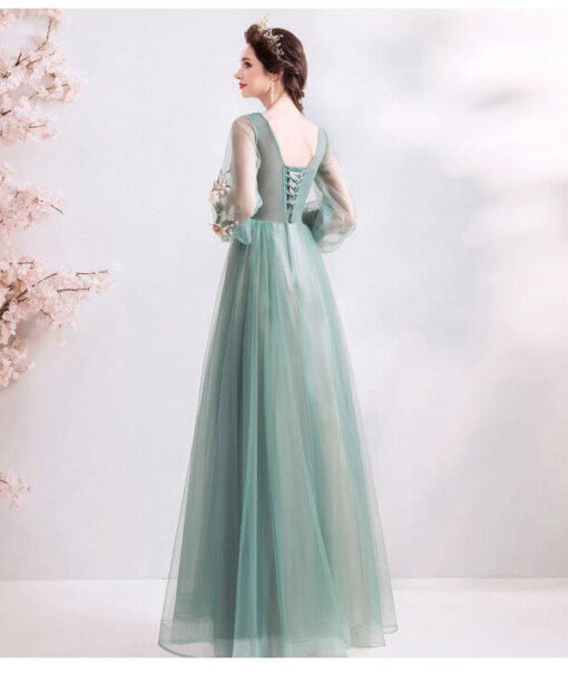 long sleeve prom dress cheap 969-06
