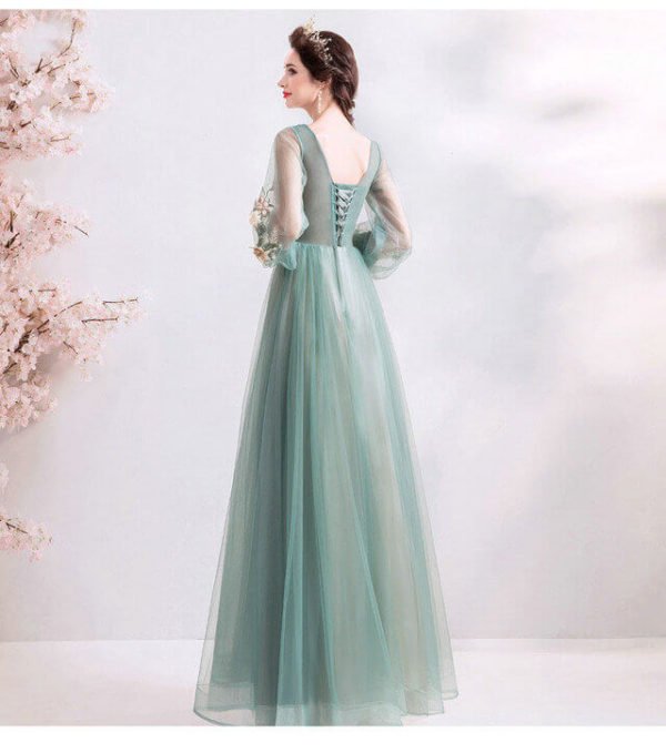 long sleeve prom dress cheap 969-06