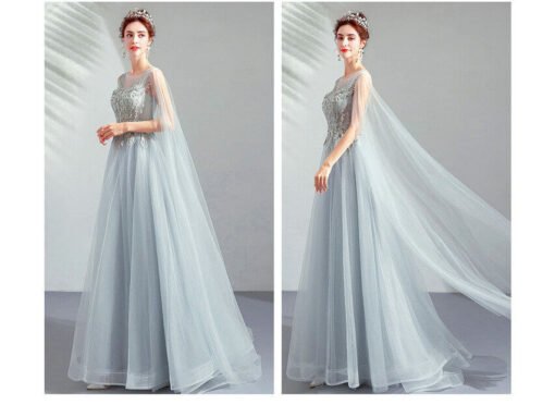 prom dress with cape 966-03