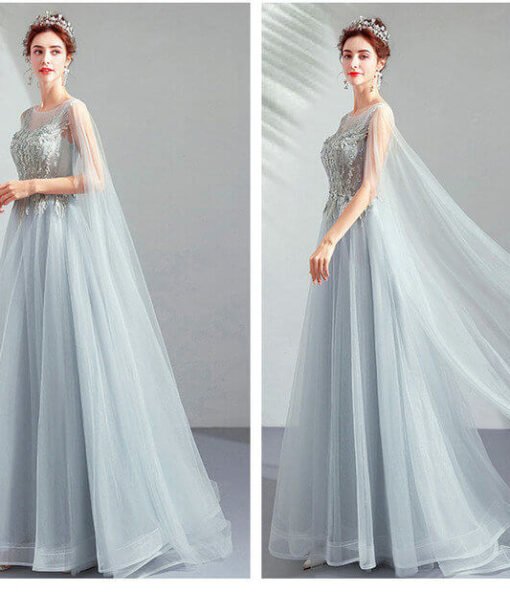 prom dress with cape 966-03