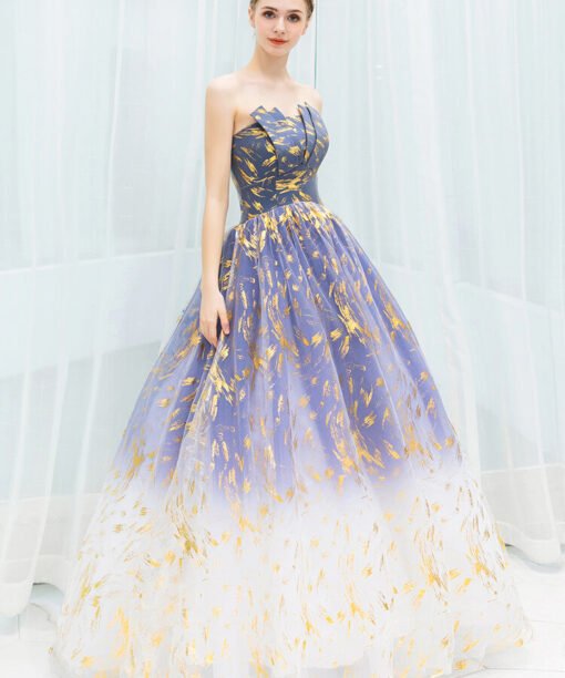 blue and gold prom dress 978-03