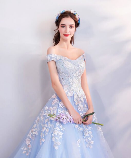 blue ball gown 976-03
