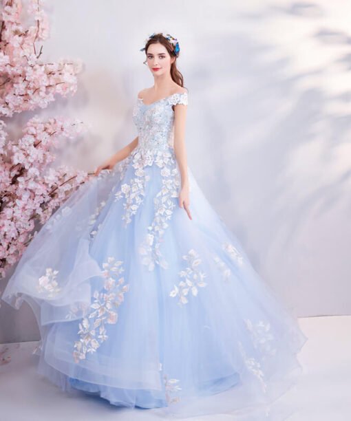 blue ball gown 976-07