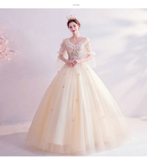 champagne ball gown 992-04