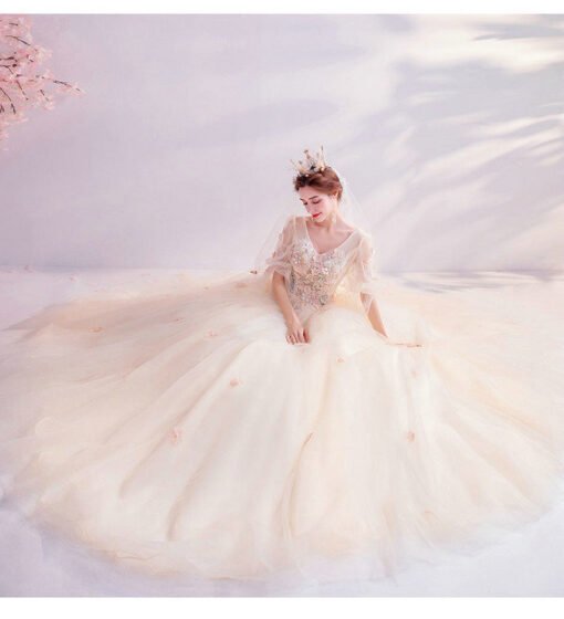 champagne ball gown 992-05
