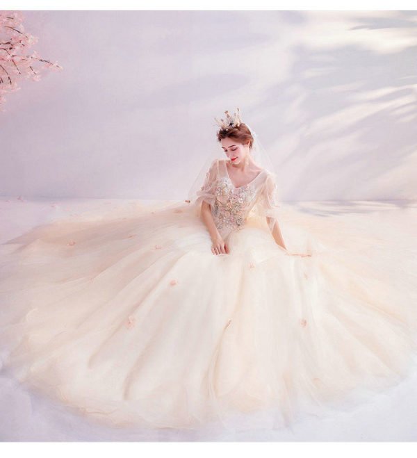 champagne ball gown 992-05