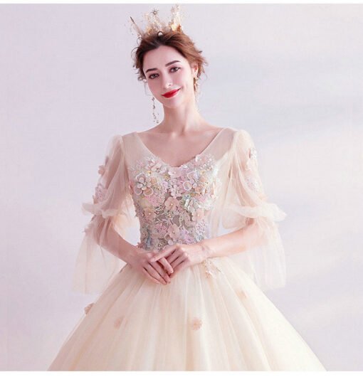 champagne ball gown 992-07