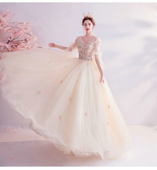 champagne ball gown 992-08