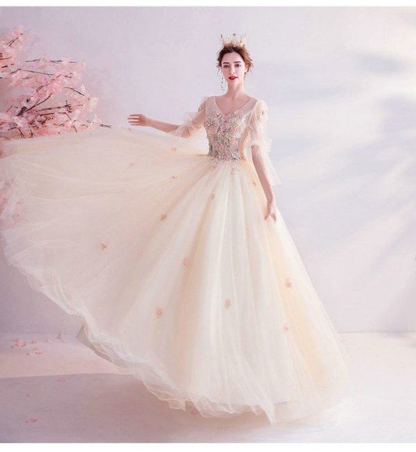 champagne ball gown 992-08