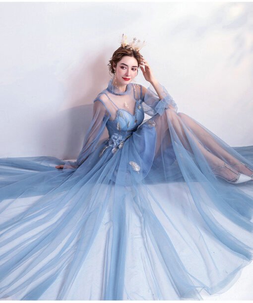 light blue formal dress 995-08