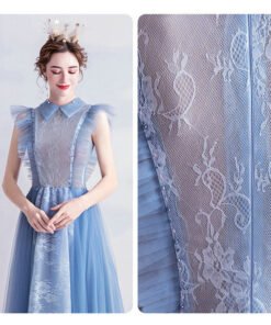 light blue long dress 994-01