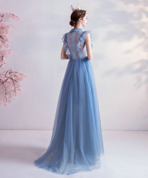 light blue long dress 994-06