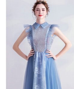 light blue long dress 994-09