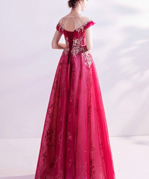 red evening gown 986-01
