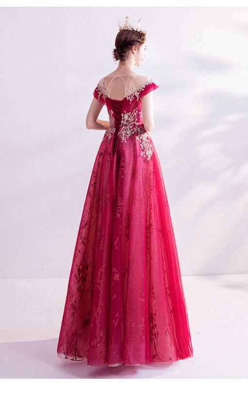 red evening gown 986-01