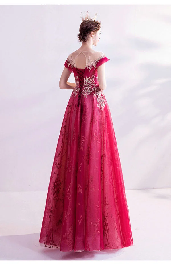 red evening gown 986-01