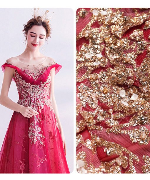 red evening gown 986-03