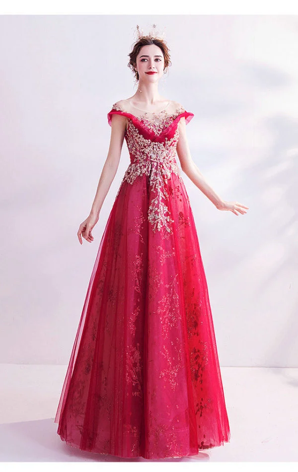 red evening gown 986-04