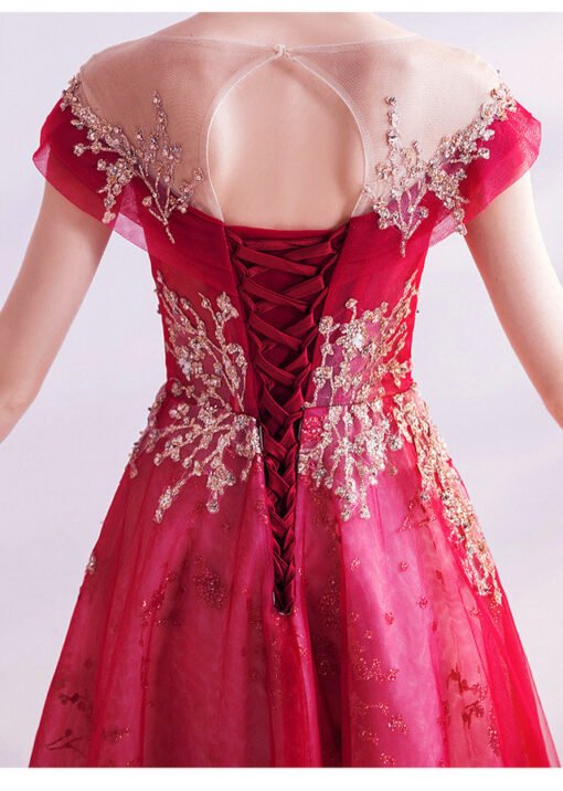 red evening gown 986-10