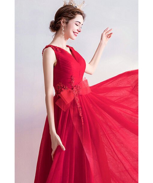 red long formal dress 988-03