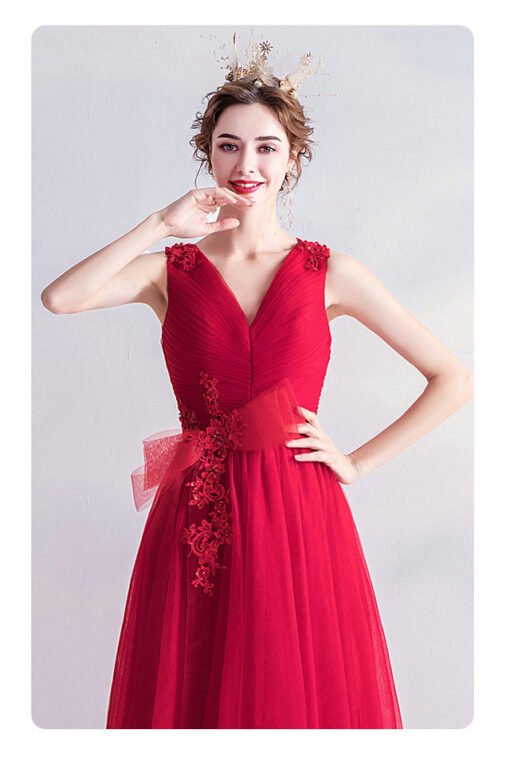 red long formal dress 988-04