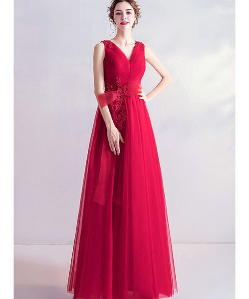 red long formal dress 988-05