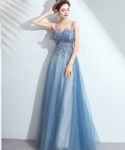 Spaghetti Strap formal dress 1012-02