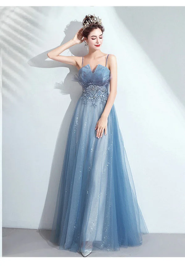 Spaghetti Strap formal dress 1012-02
