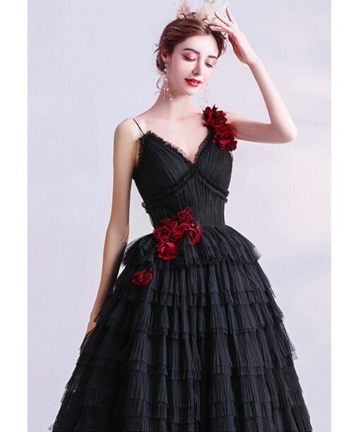 black ball gown 1000-07