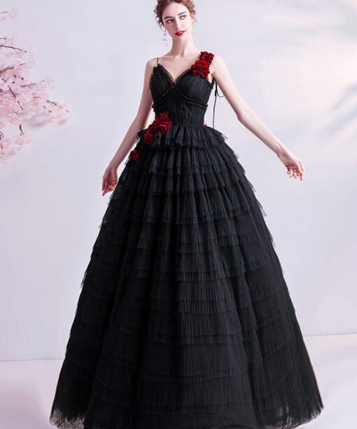 black ball gown 1000-08