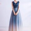 blue and pink prom dress 1001-01