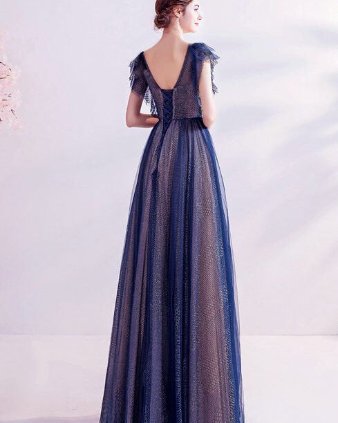 blue bridesmaid dress 1020-001