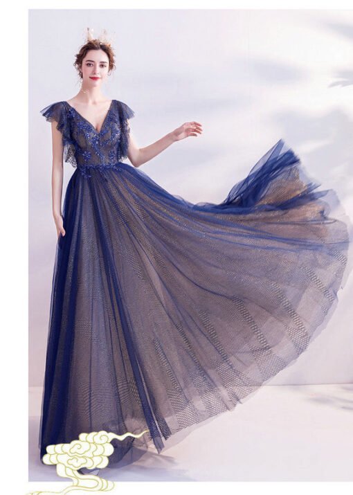 blue bridesmaid dress 1020-006