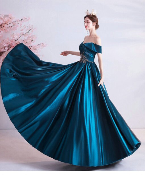 dark blue ball gown 1002-02