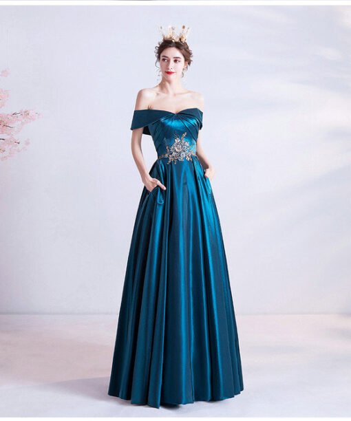 dark blue ball gown 1002-05