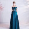 dark blue ball gown 1002-06