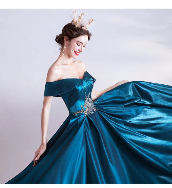 dark blue ball gown 1002-07