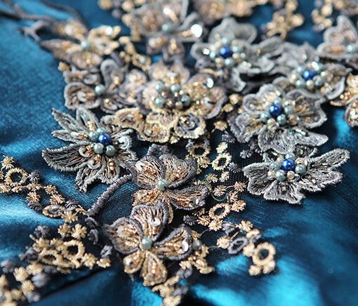 dark blue ball gown 1002-09