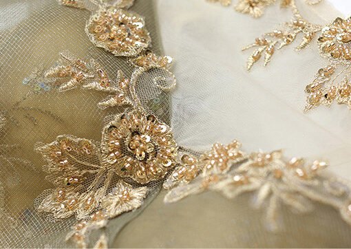 gold lace prom dress 1008-03