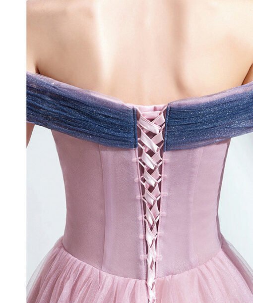 pink and blue prom dress 1018-004