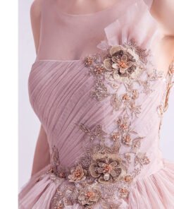 pink formal dress 999-03