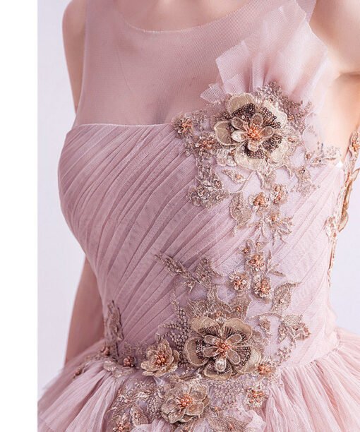 pink formal dress 999-03