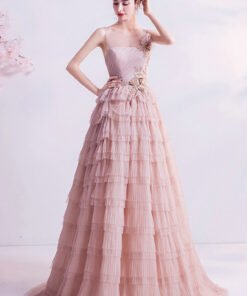pink formal dress 999-06