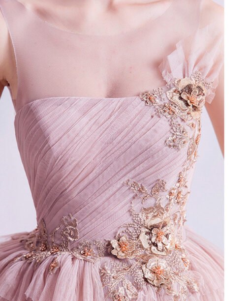 pink formal dress 999-08