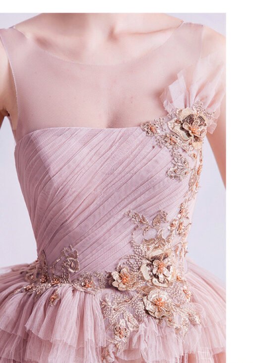 pink formal dress 999-08