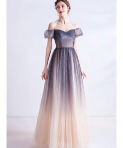 purple and pink prom dress 1009-07