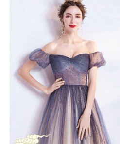 purple and pink prom dress 1009-08