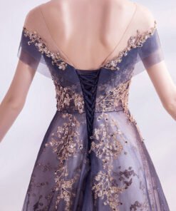 purple formal dress 1003-04