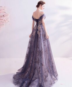 purple formal dress 1003-05